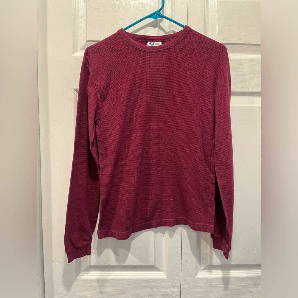 Arizona Jean Company Long Sleeve Thermal Tee in Burgundy
